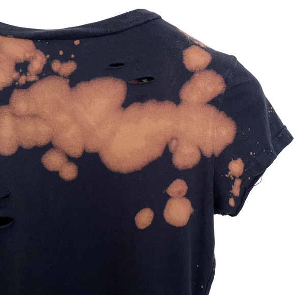 Pink Floyd Women's Upcycled Bleached Distressed Rock Band T-Shirt - Size XS/S - Picture 4 of 7